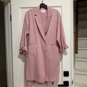 Murua Japan Soft Blush Longline Blazer / Coat